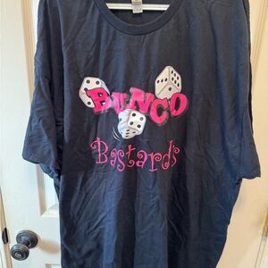 Gildan Black Heavy Cotton T-Shirt Bunco Bastards. Bought but never worn.